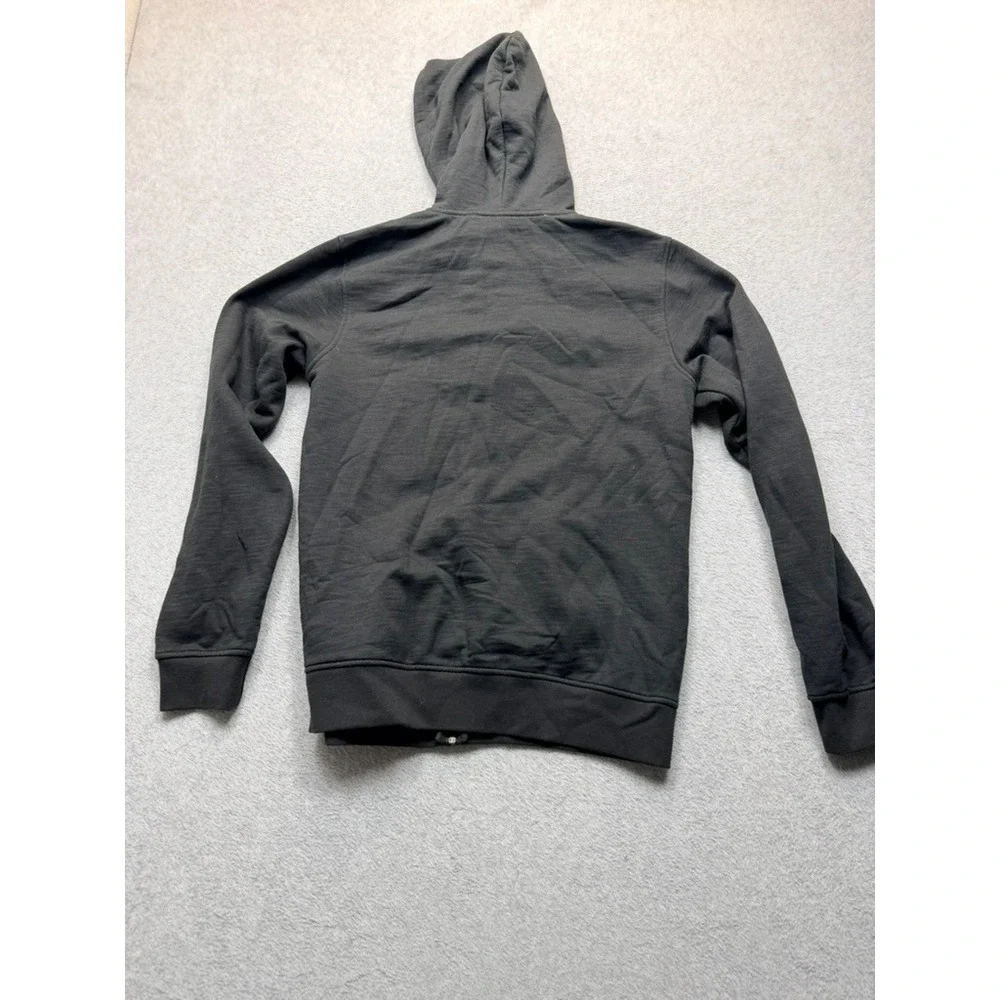 Billabong Mens Full Zip Graphic Hoodie Black Surf Est 1973 Sweatshirt Medium